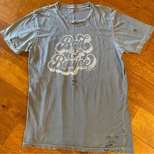 Bad & Boujee Distressed Tee L Grey